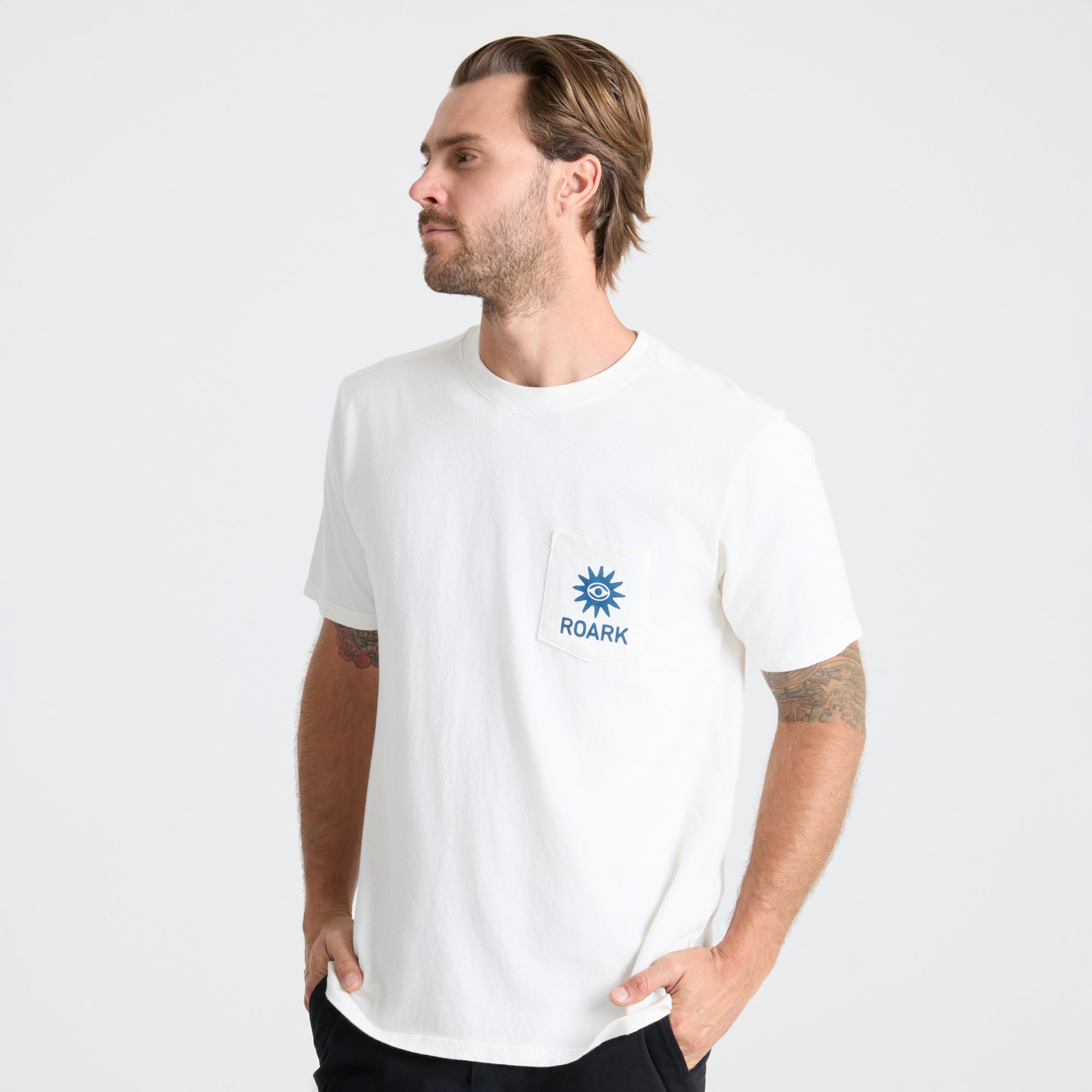 POLERA PREMIUM GUIDEWORKS POCKET OFF WHITE