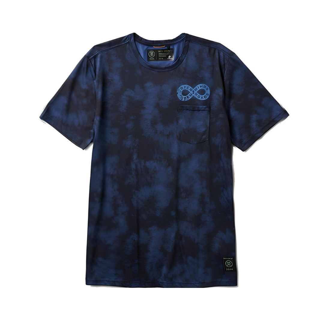 Polera color azul diseño Tie Dye.