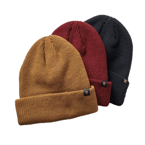 Pack de 3 gorros. Amarillo, rojo y azul oscuro.