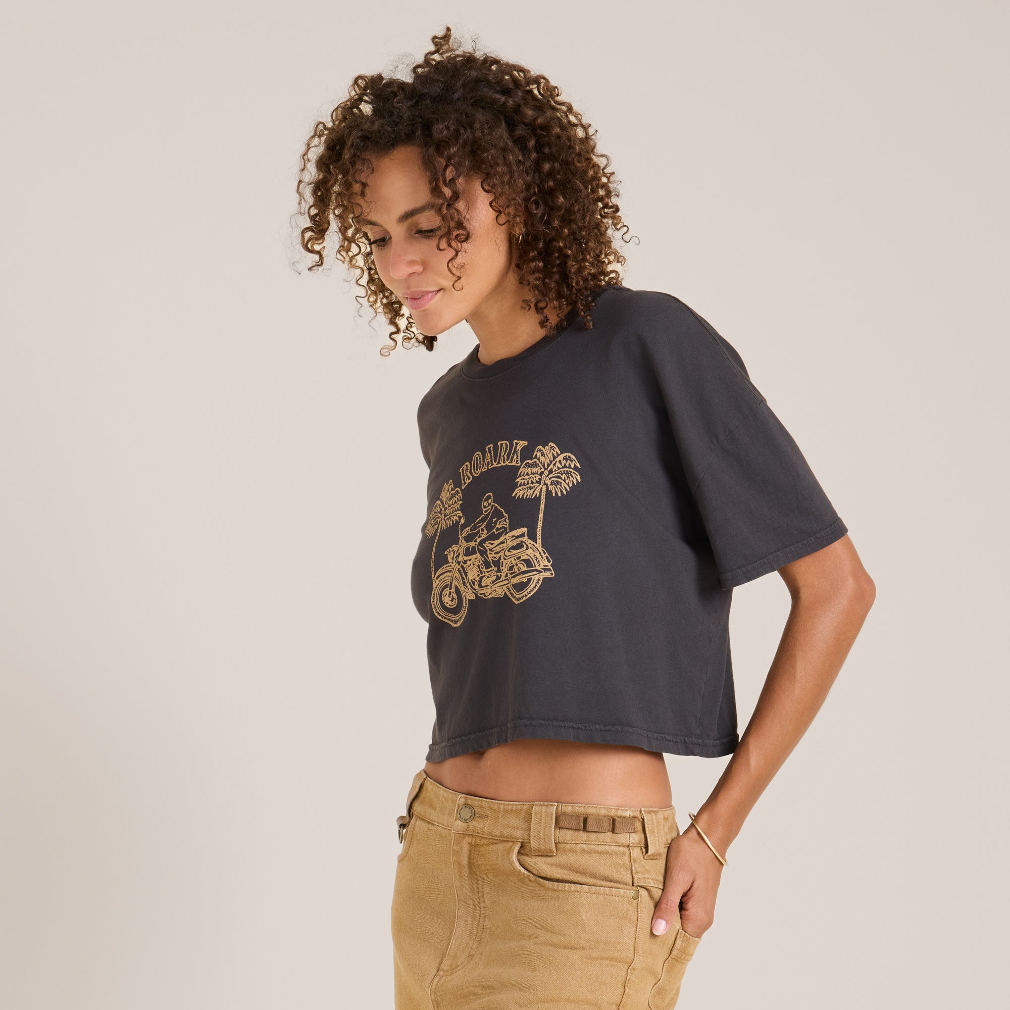 POLERA PREMIUM MOTO SKELE BOXY CROP