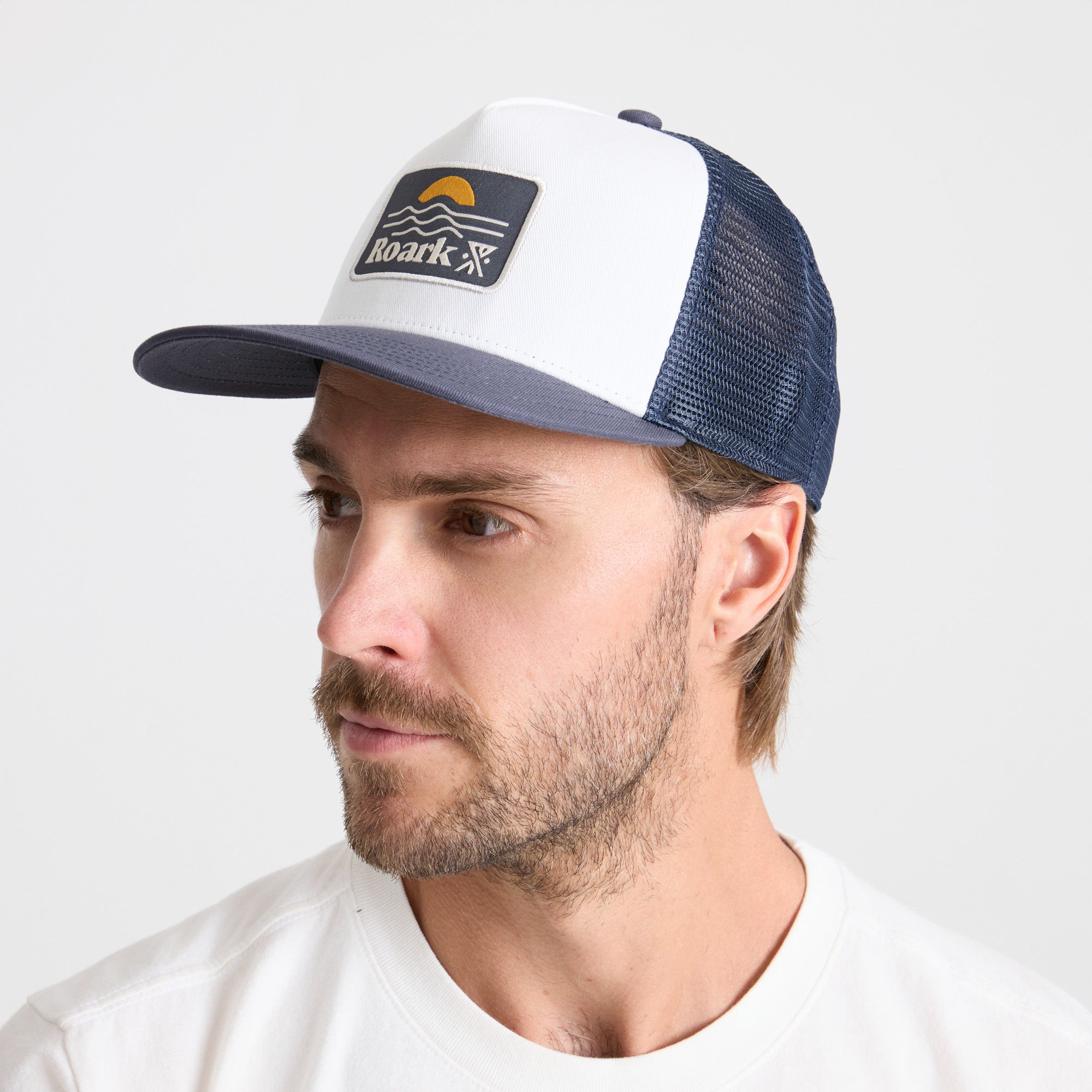JOCKEY STATION TRUCKER WHITE/NAVY
