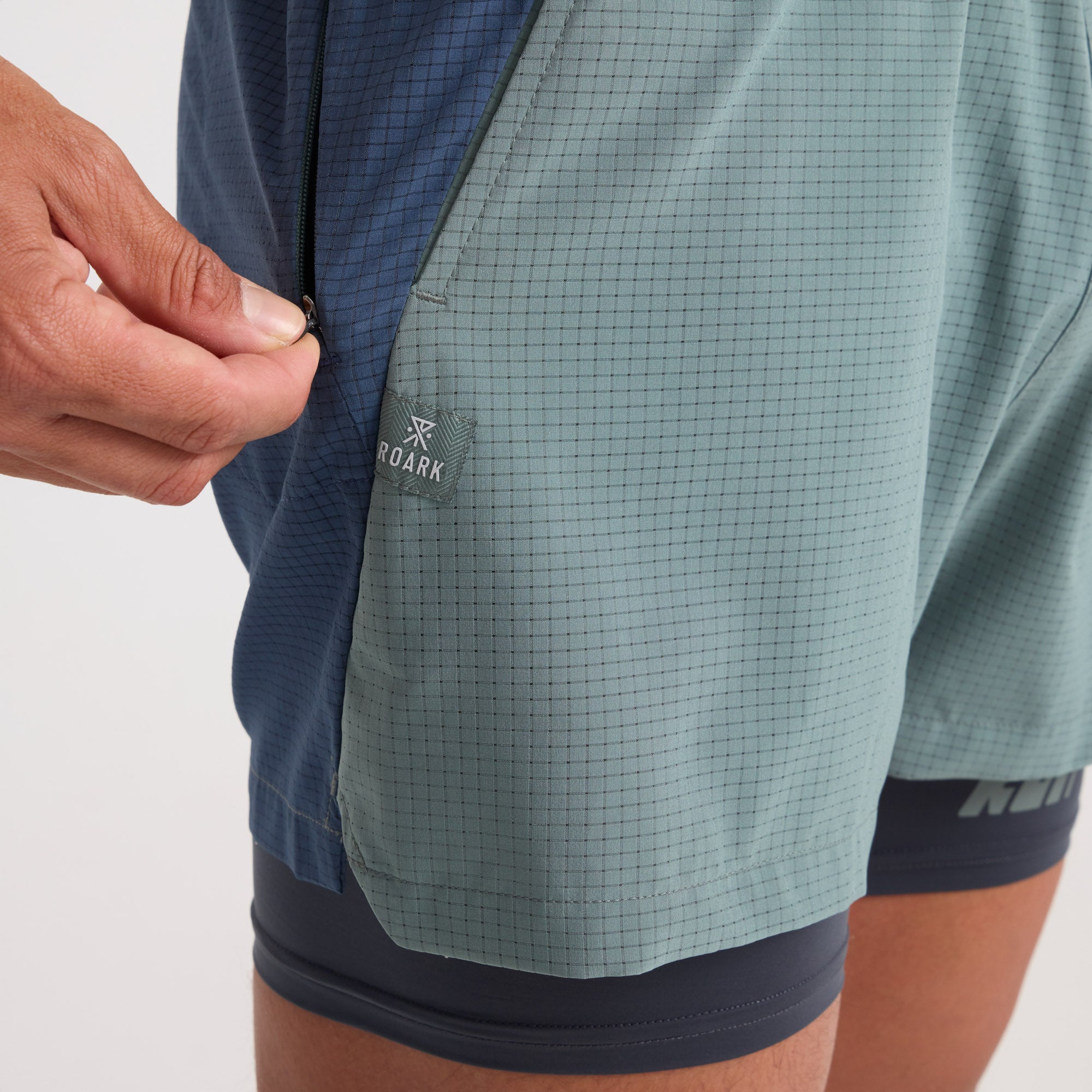 SHORT BOMMER 3.5" SLATE GREEN