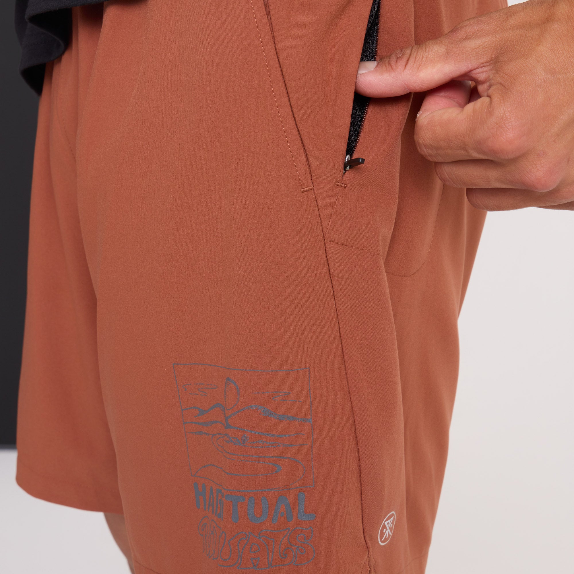 SHORT BOMMER 2.0 7" BURNT ORANGE
