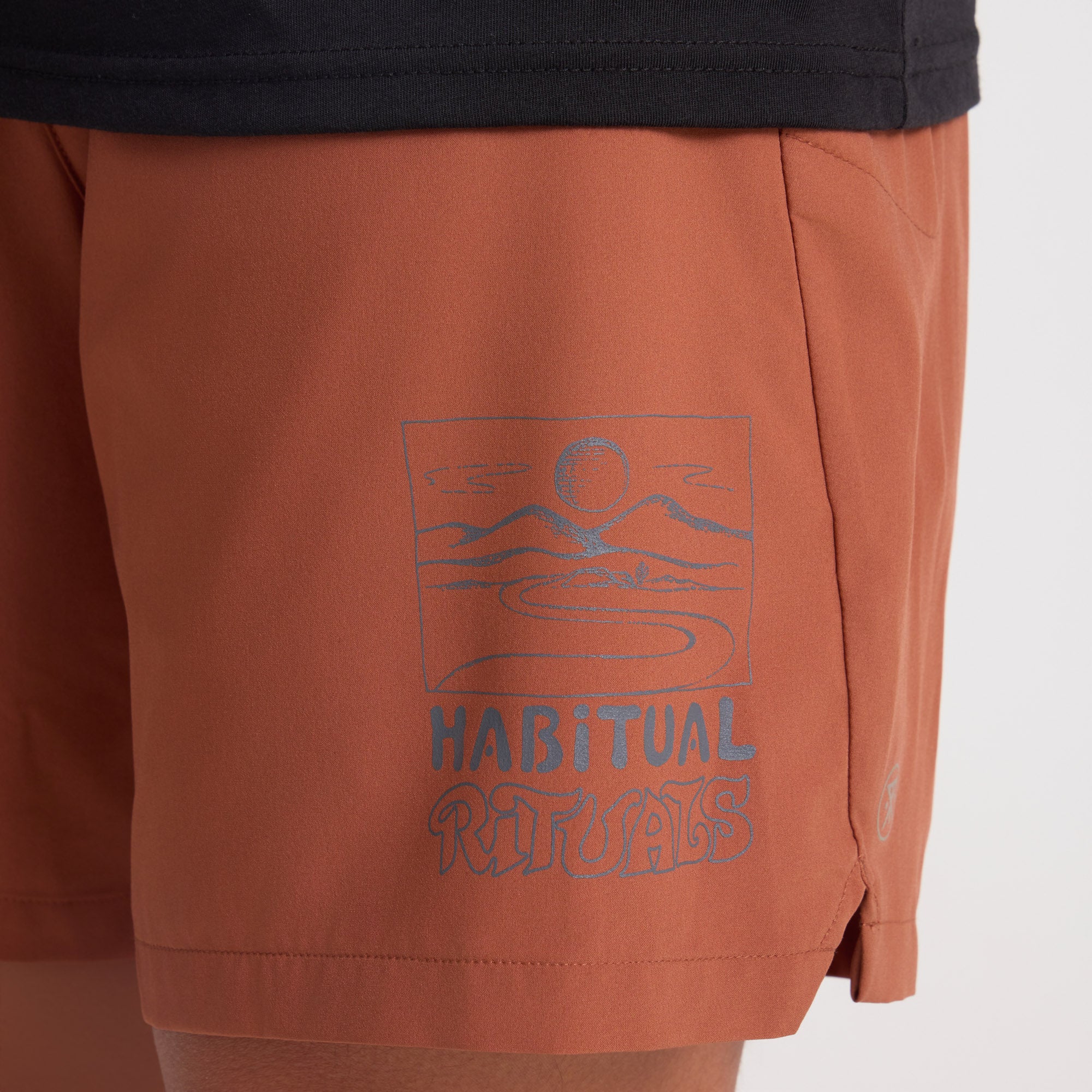 SHORT BOMMER 2.0 7" BURNT ORANGE