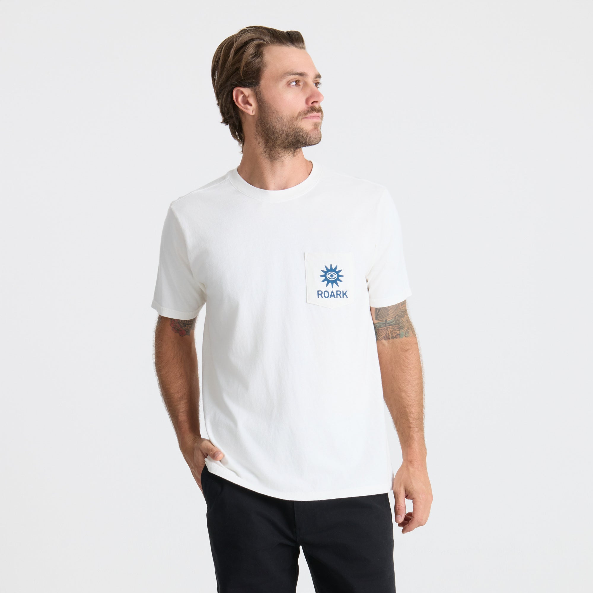 POLERA PREMIUM GUIDEWORKS POCKET OFF WHITE