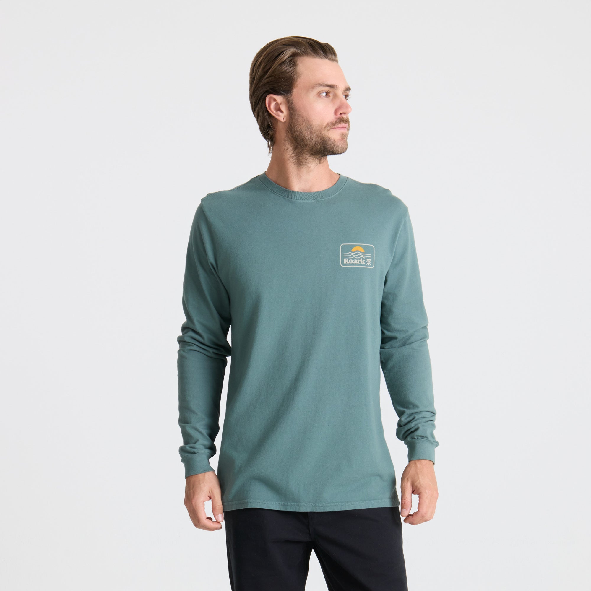 POLERA PREMIUM EARTH & SEA MANGA LARGA GREEN