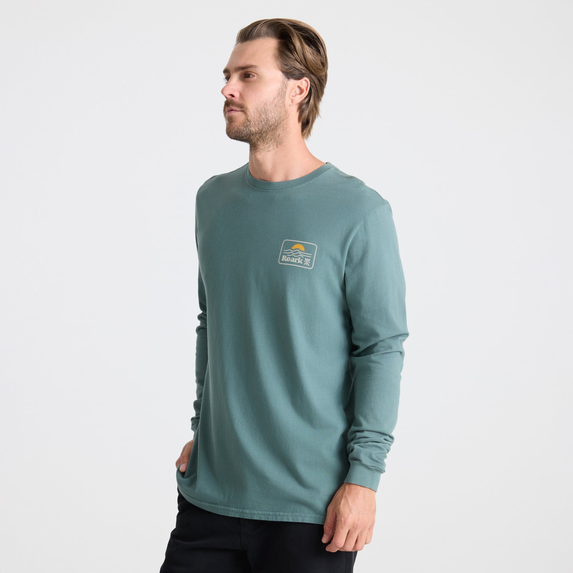 POLERA PREMIUM EARTH & SEA MANGA LARGA GREEN