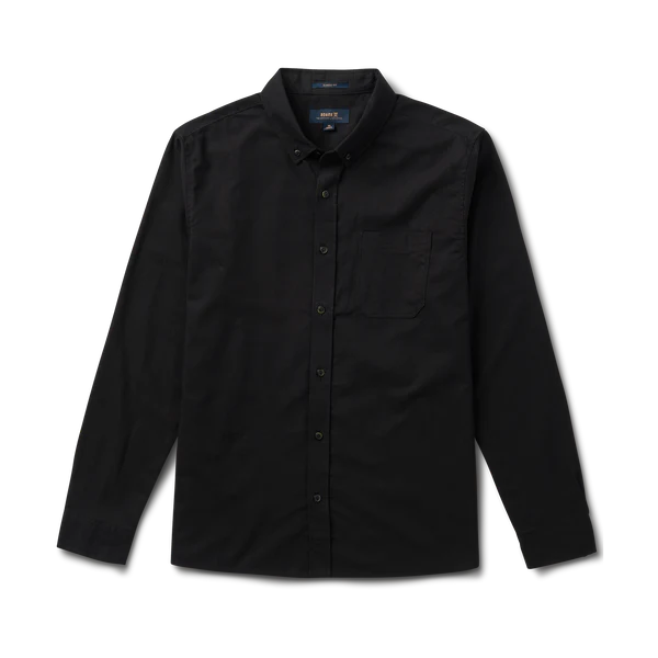 CAMISA SCHOLAR STRETCH MANGA LARGA BLACK