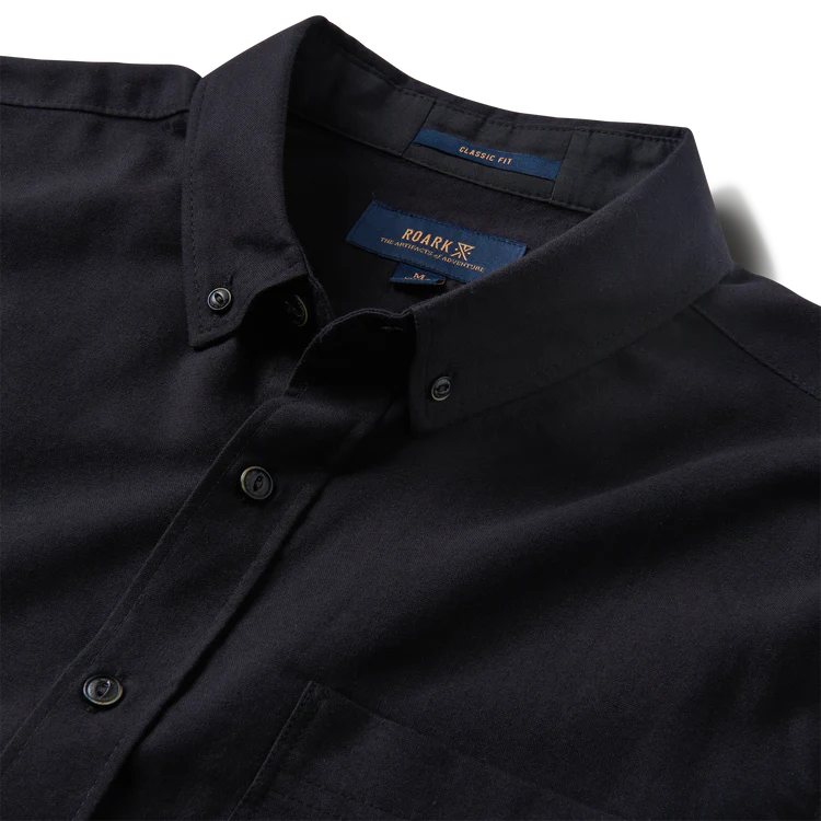 CAMISA SCHOLAR STRETCH MANGA LARGA BLACK