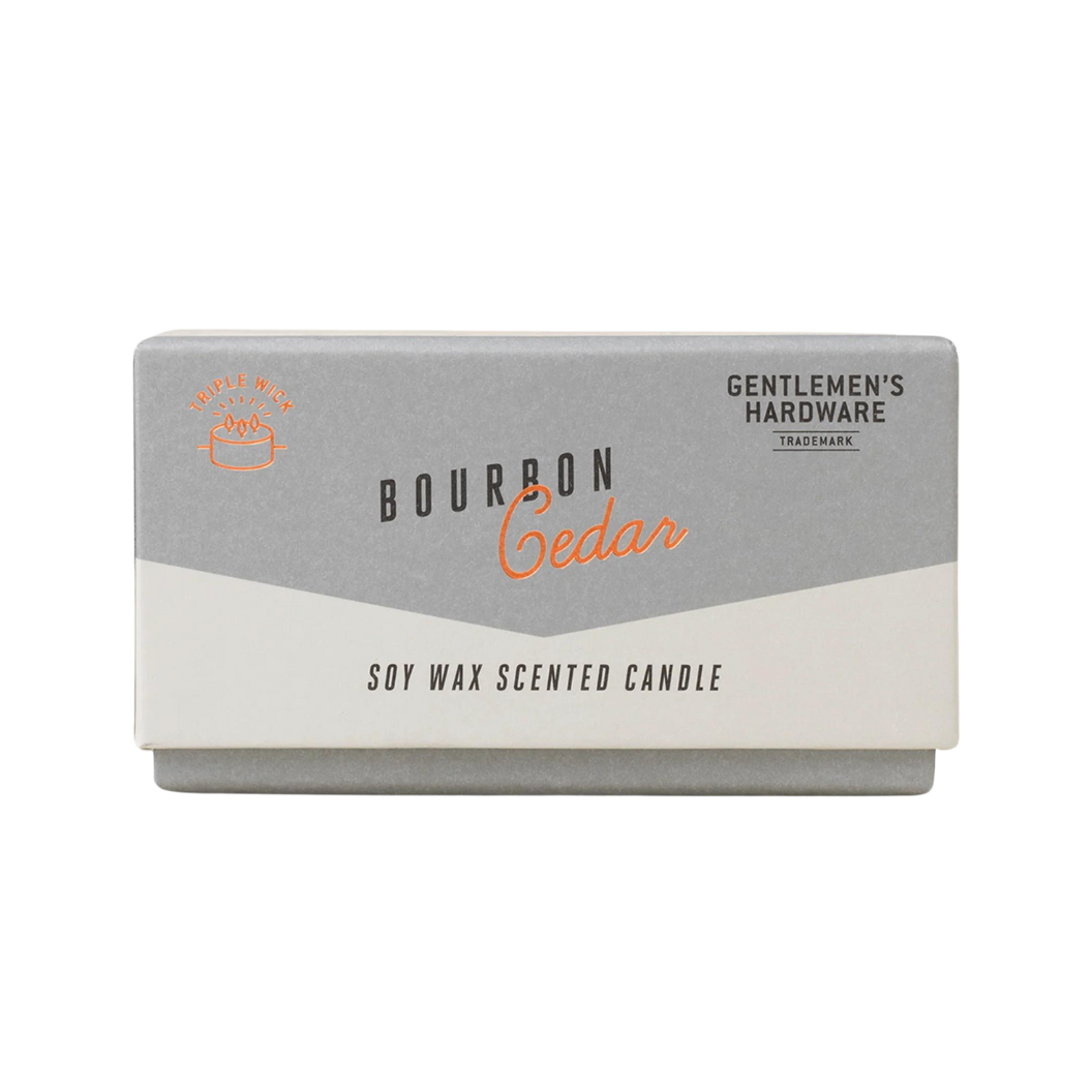 GENTLEMEN´S HARDWARE VELA AROMATICA CERA DE SOYA CEDRO BOURBON